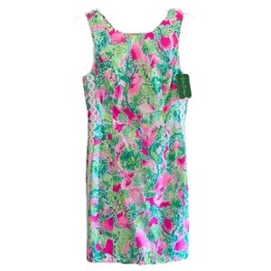 Lilly Pulitzer NWT Size 0 XS Raz Berry Catty Shack Mila Shift Dress
